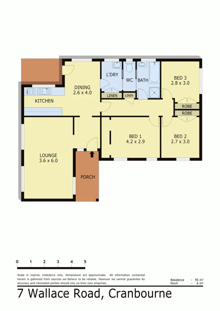 Floorplan of Homely house listing, 7 WALLACE ROAD, Cranbourne VIC 3977
