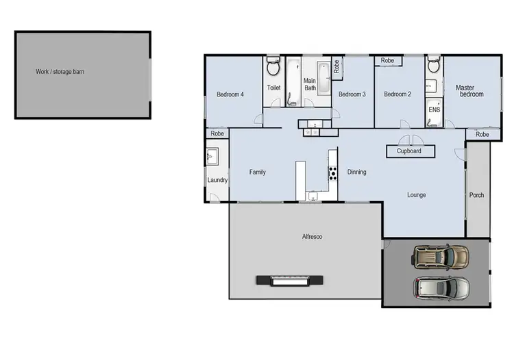 Floorplan of Homely rural property listing, 18 Evans Road, Wilberforce NSW 2756