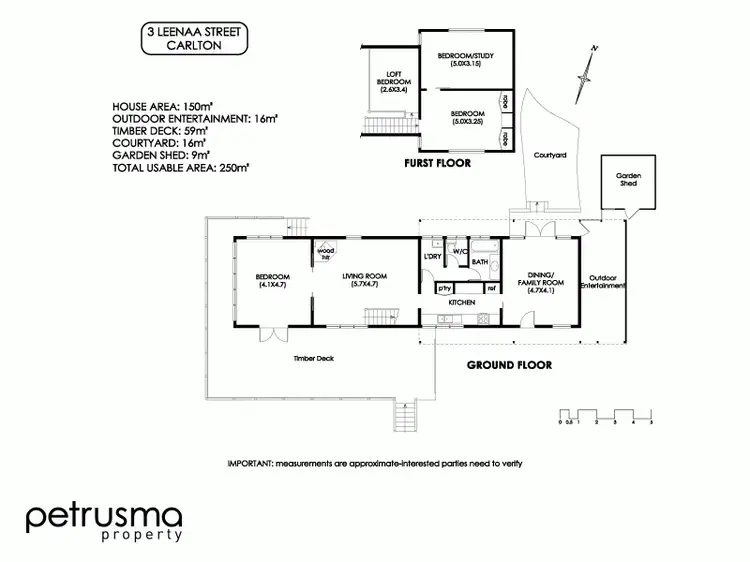 Floorplan of Homely house listing, 3 Leenaa Street, Carlton TAS 7173