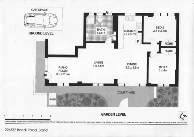 Floorplan of Homely unit listing, 22/332 Bondi Road, Bondi NSW 2026