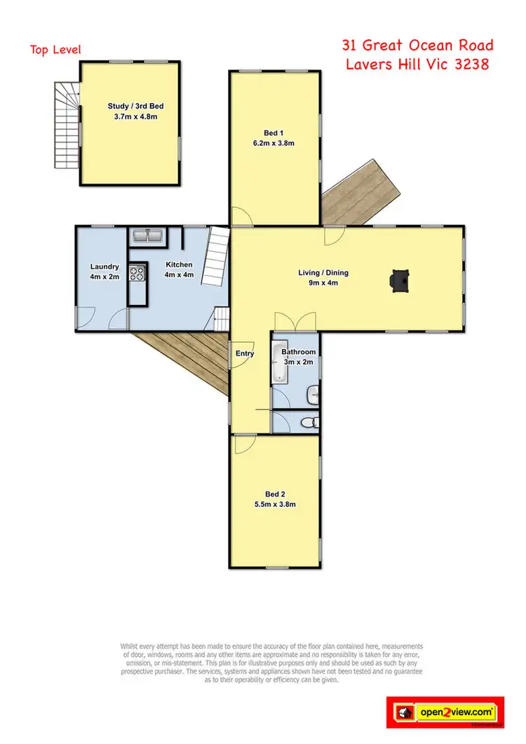 Floorplan of Homely house listing, 31 Great Ocean Road, Lavers Hill VIC 3238