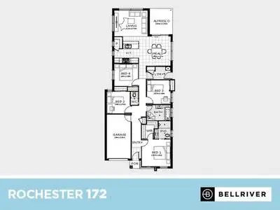 Floorplan of Homely house listing, Lot 08 Burrows Avenue, Edmondson Park NSW 2174
