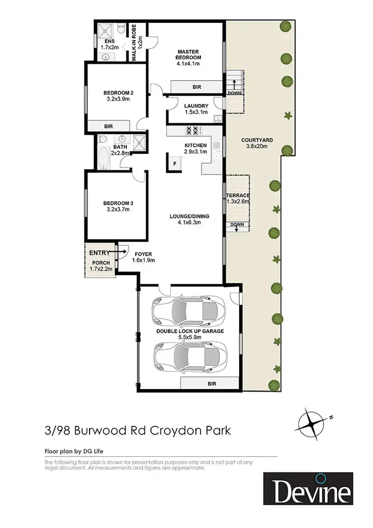 Floorplan of Homely villa listing, 3/98 Burwood Road, Croydon Park NSW 2133