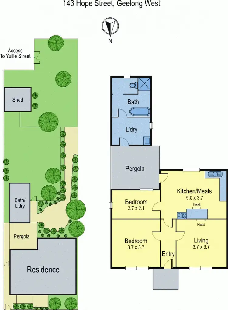 Floorplan of Homely house listing, 143 Hope Street, Geelong West VIC 3218