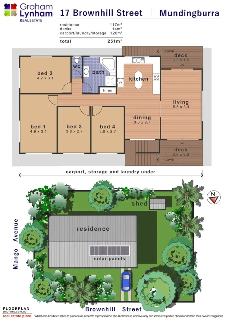 Floorplan of Homely house listing, 17 Brownhill Street, Mundingburra QLD 4812