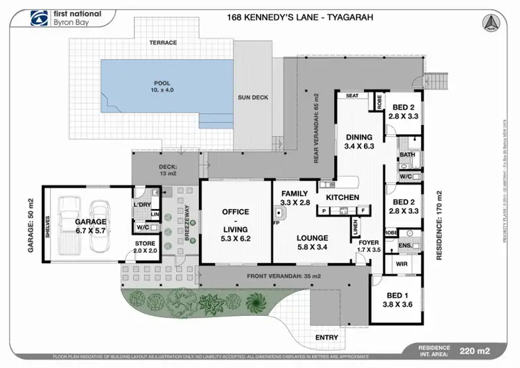 Floorplan of Homely rural property listing, 168 Kennedys Lane, Tyagarah NSW 2481