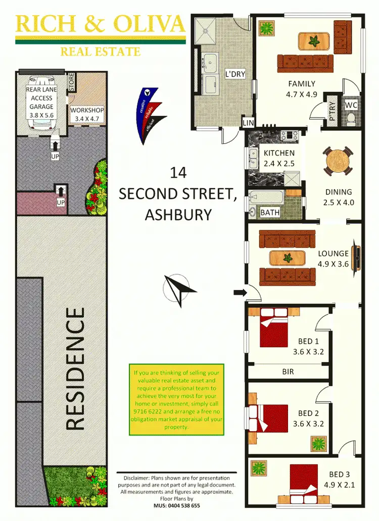 Floorplan of Homely house listing, 14 Second Street, Ashbury NSW 2193