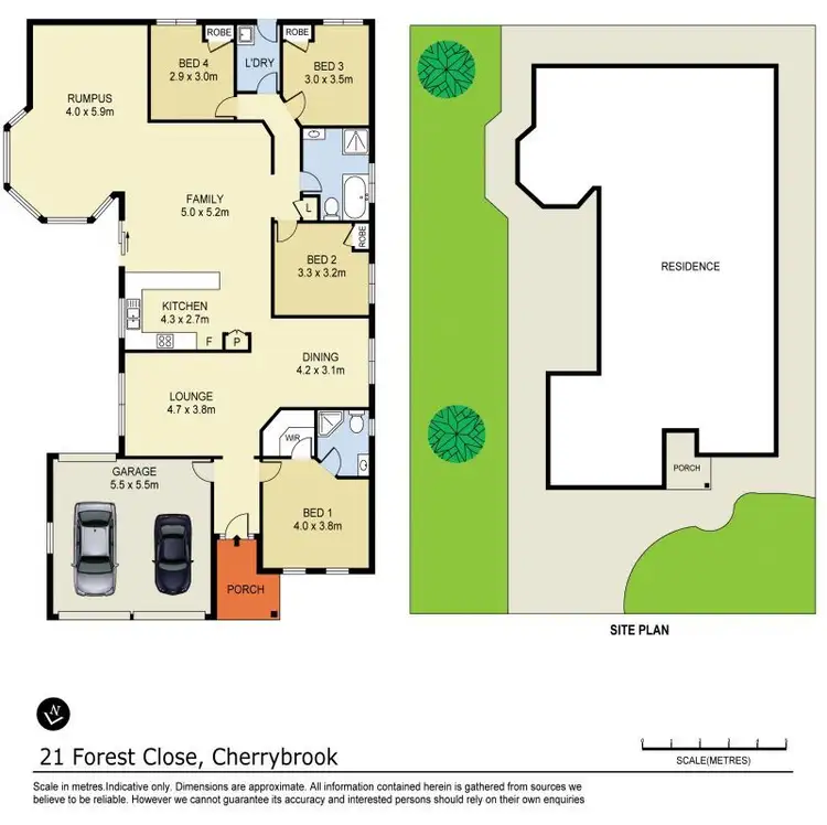 Floorplan of Homely house listing, 21 Forest Close, Cherrybrook NSW 2126