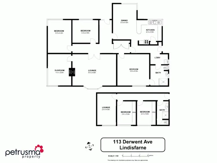 Floorplan of Homely house listing, 113 Derwent Avenue, Lindisfarne TAS 7015