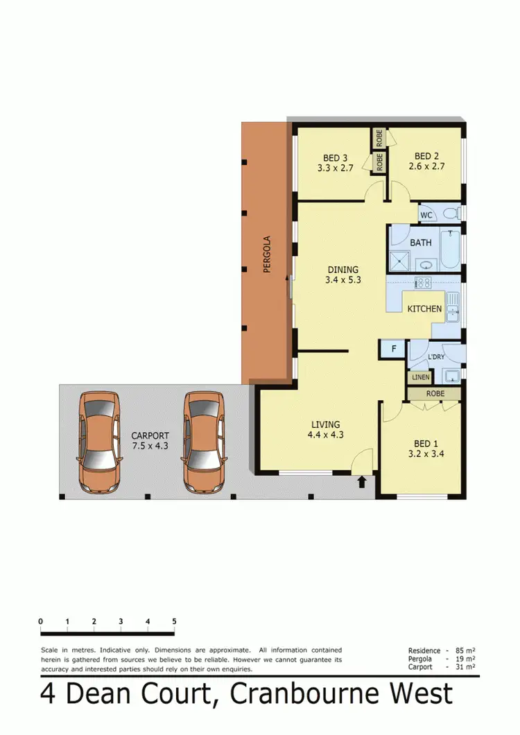 Floorplan of Homely house listing, 4 DEAN COURT, Cranbourne West VIC 3977