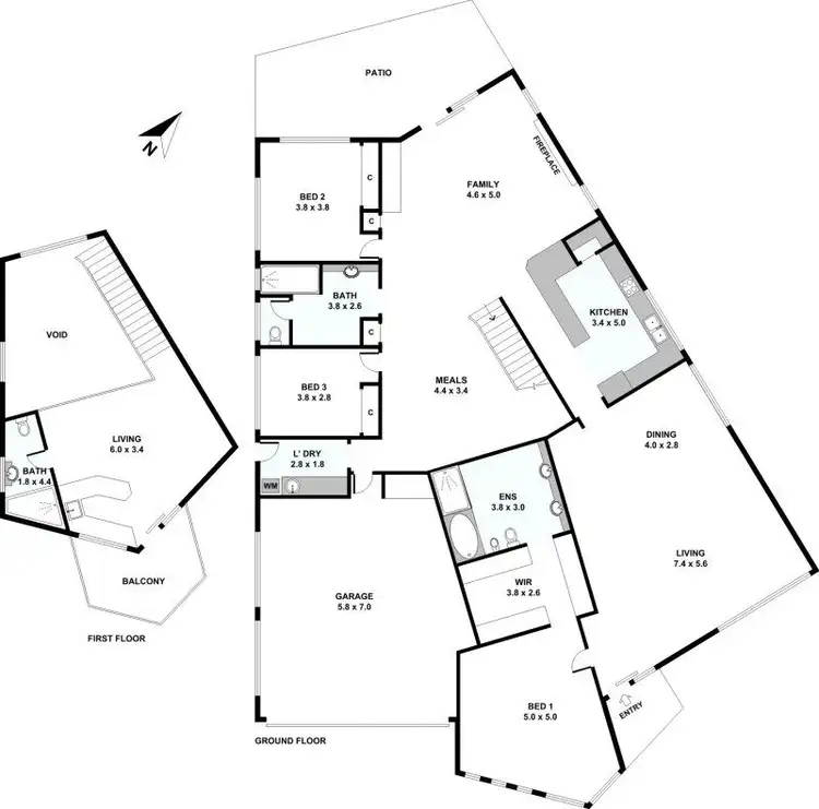 Floorplan of Homely house listing, 45/1 Columbus Drive, Hollywell QLD 4216