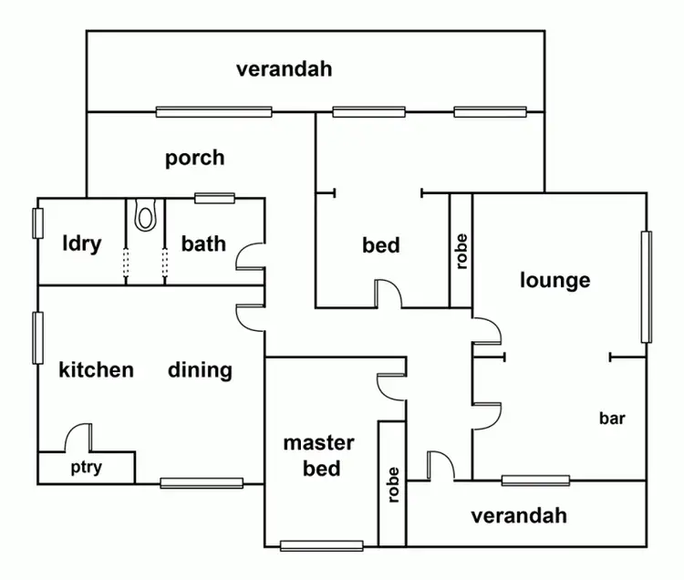 Floorplan of Homely house listing, 1096 Horsham-Lubeck Road, Horsham VIC 3400