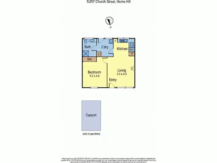 Floorplan of Homely house listing, 5/257 Church St, Herne Hill VIC 3218
