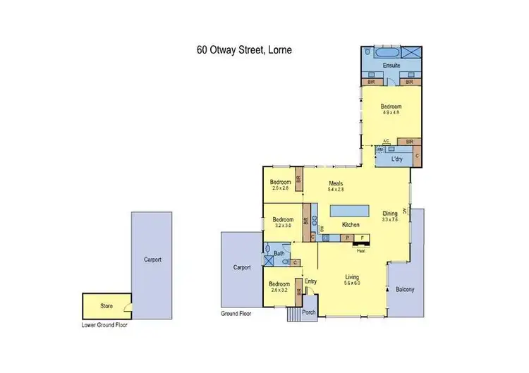 Floorplan of Homely house listing, 60 Otway Street, Lorne VIC 3232