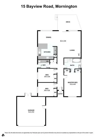 Floorplan of Homely house listing, 15 Bayview Road, Mornington VIC 3931