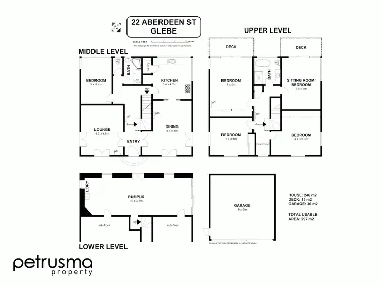 Floorplan of Homely house listing, 22 Aberdeen Street, Glebe TAS 7000