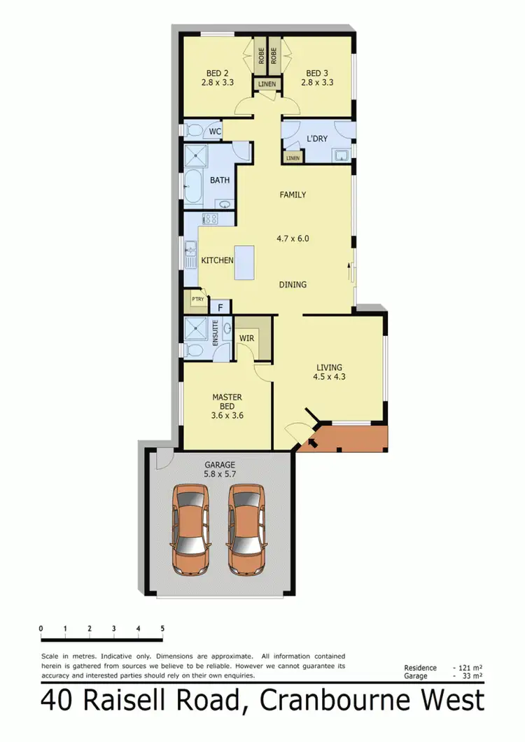Floorplan of Homely house listing, 40 RAISELL ROAD, Cranbourne West VIC 3977