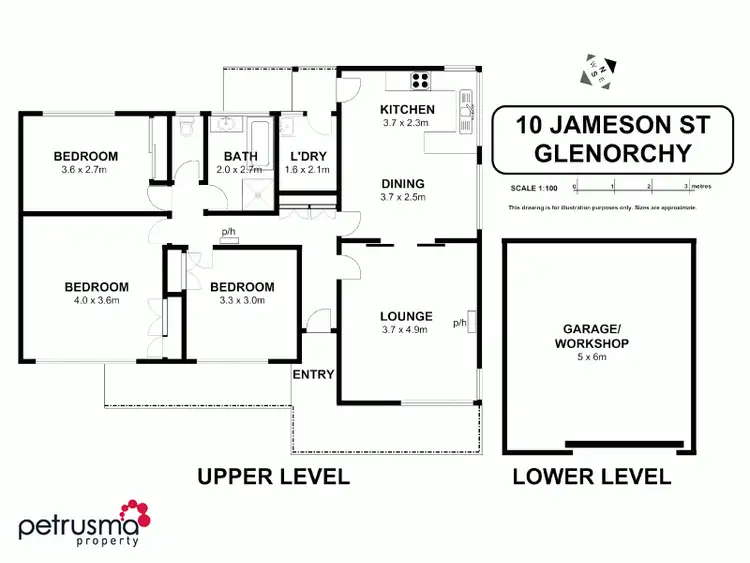 Floorplan of Homely house listing, 10 Jameson Street, Glenorchy TAS 7010