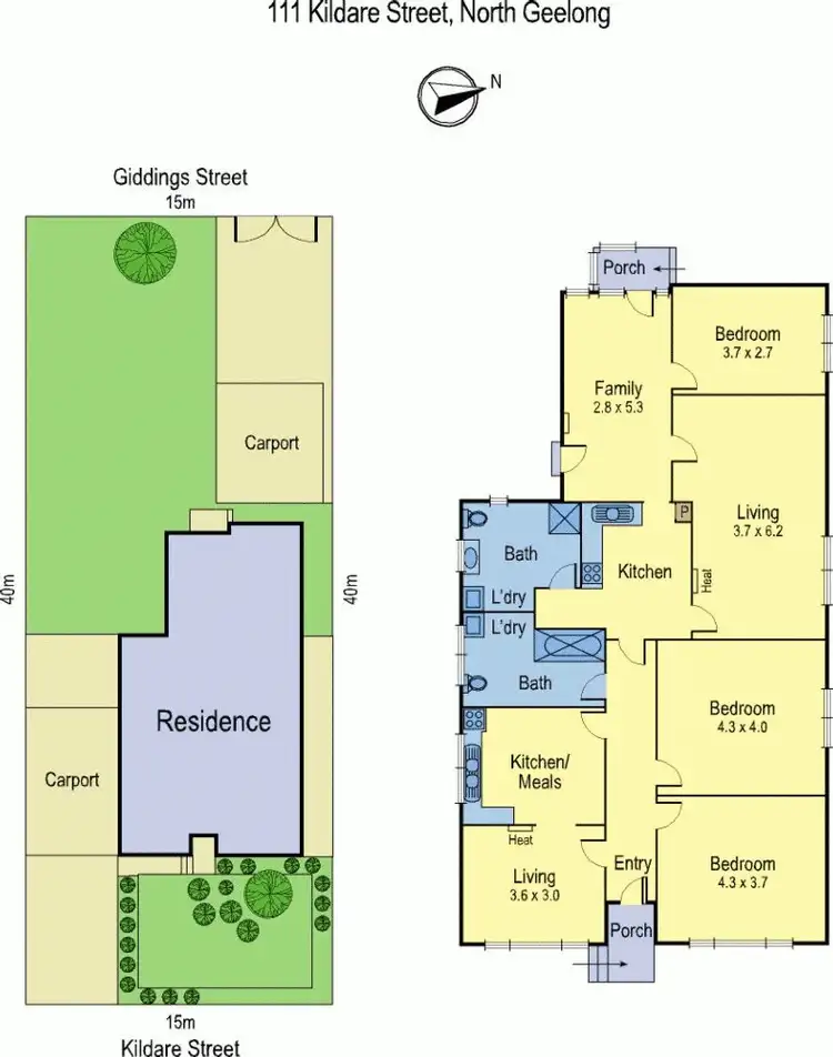 Floorplan of Homely house listing, 111 Killdare Street, North Geelong VIC 3215