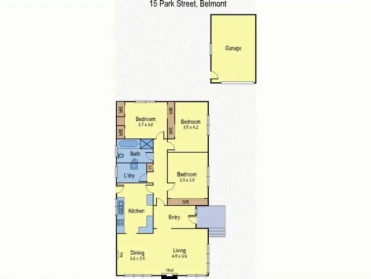 Floorplan of Homely house listing, 15 Park Street, Belmont VIC 3216