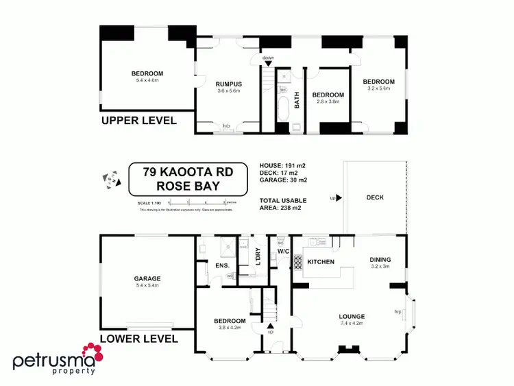 Floorplan of Homely house listing, 79 Kaoota Road, Rose Bay TAS 7015