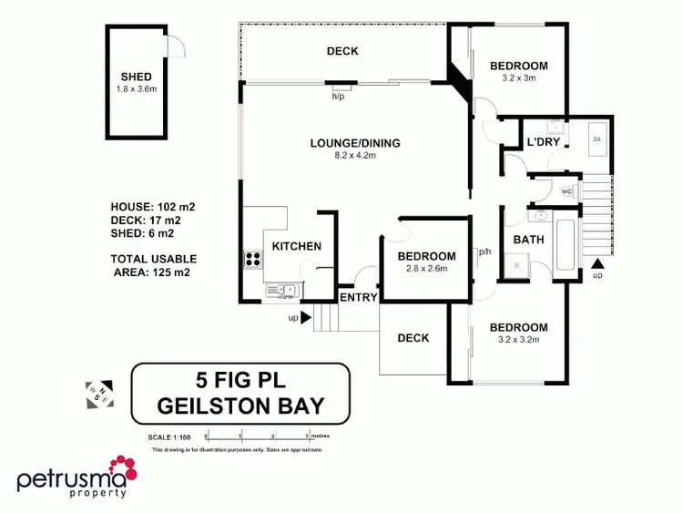 Floorplan of Homely house listing, 5 Fig Place, Geilston Bay TAS 7015