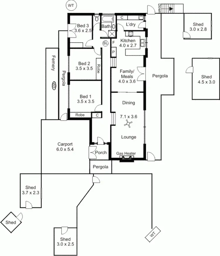 Floorplan of Homely house listing, 3 Whitbread Grove, Skye SA 5072