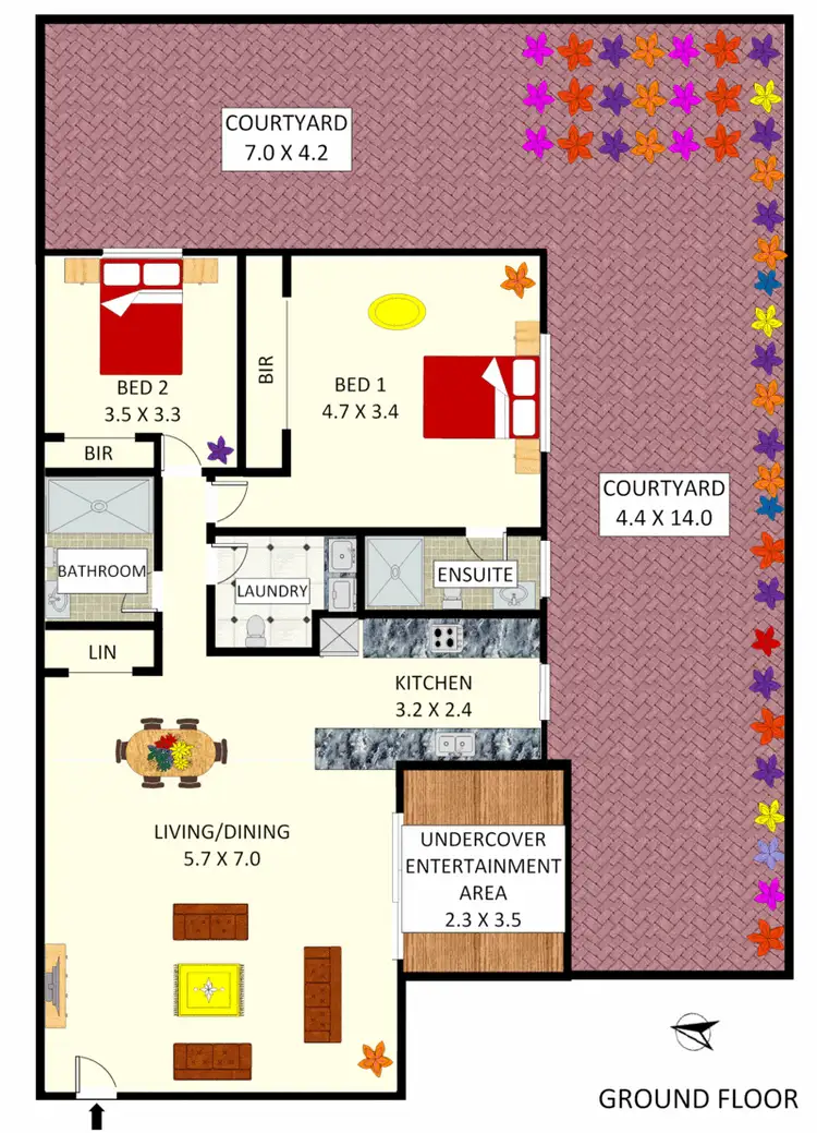 Floorplan of Homely unit listing, 3/16 South Parade, Campsie NSW 2194