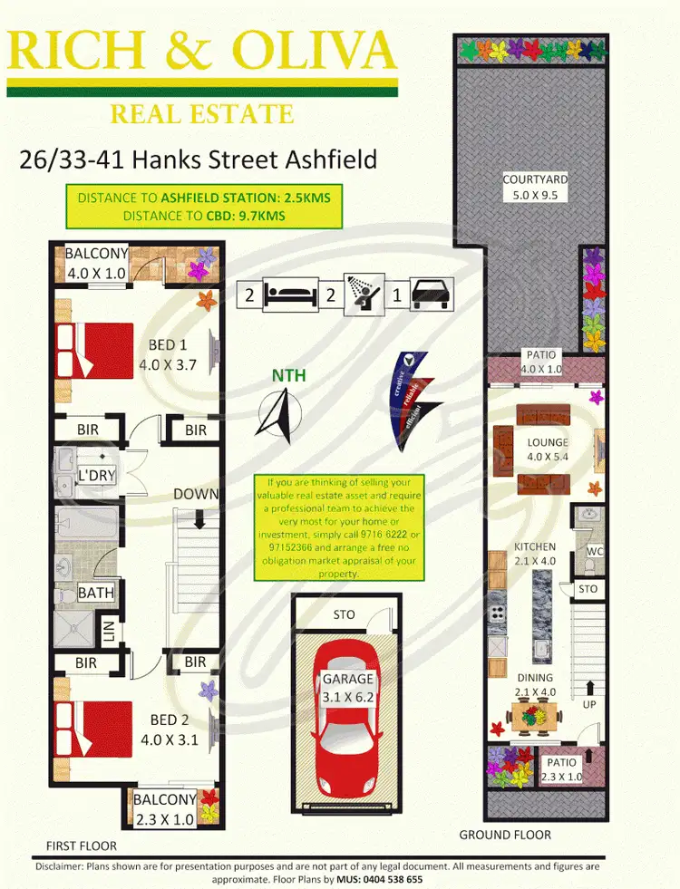 Floorplan of Homely townhouse listing, 26/33 Hanks Street, Ashfield NSW 2131