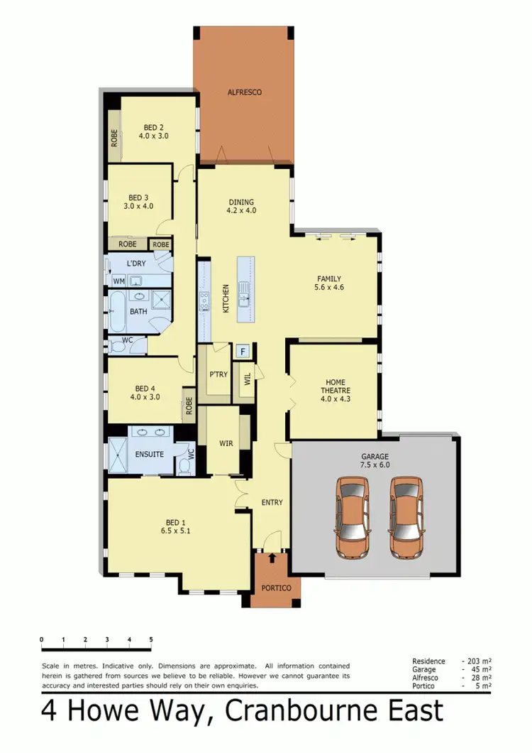 Floorplan of Homely house listing, 4 HOWE WAY, Cranbourne East VIC 3977