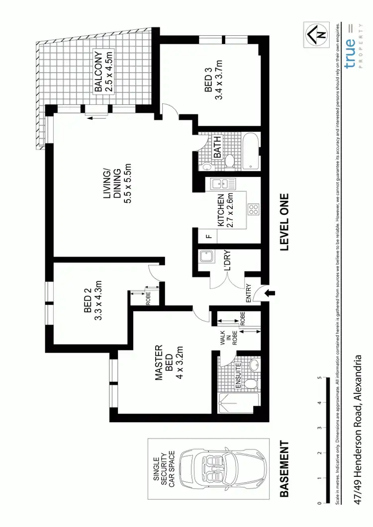 Floorplan of Homely apartment listing, 47/49 Henderson Road, Alexandria NSW 2015