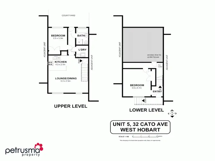 Floorplan of Homely unit listing, 5/32 Cato Avenue, West Hobart TAS 7000