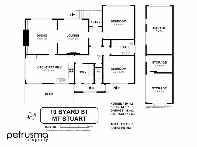 Floorplan of Homely house listing, 10 Byard Street, Mount Stuart TAS 7000