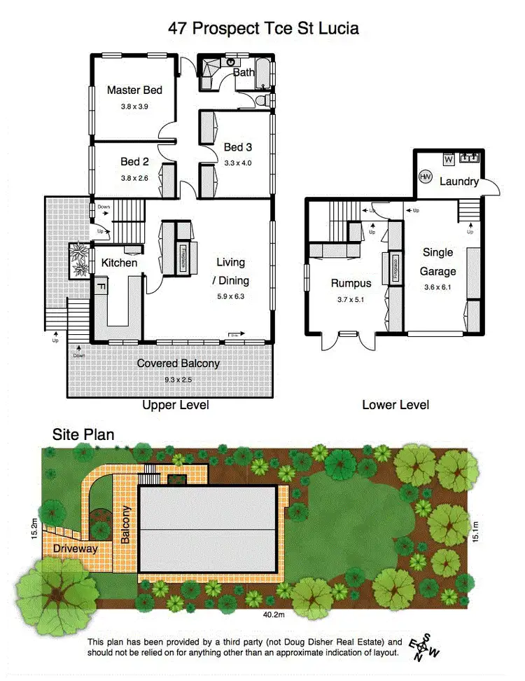 Floorplan of Homely house listing, 47 Prospect Terrace, St Lucia QLD 4067