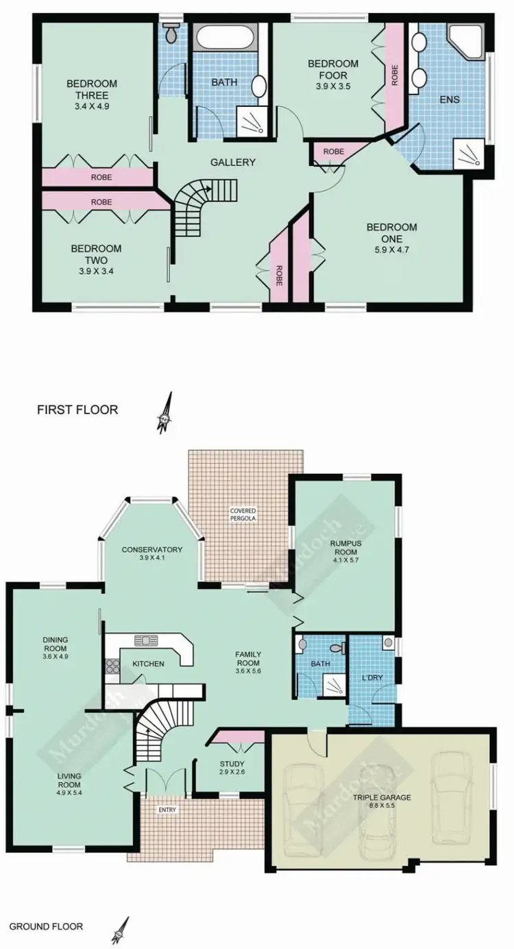 Floorplan of Homely house listing, 1 Simmonds Place, West Pennant Hills NSW 2125