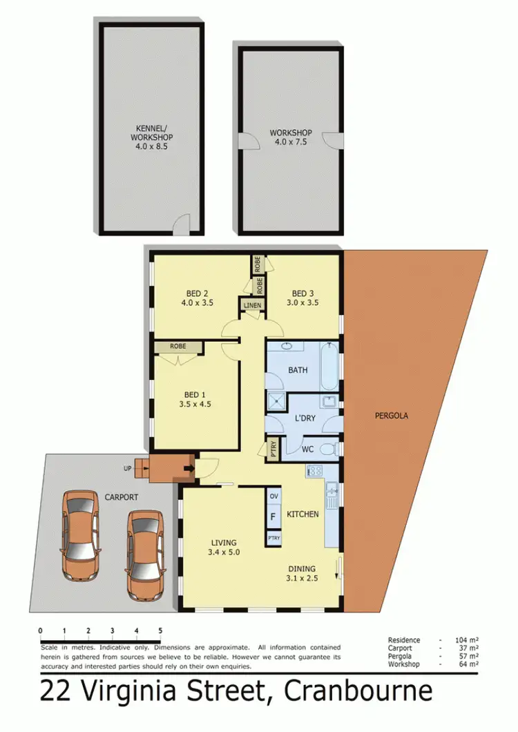 Floorplan of Homely house listing, 1/22 VIRGINIA STREET, Cranbourne VIC 3977