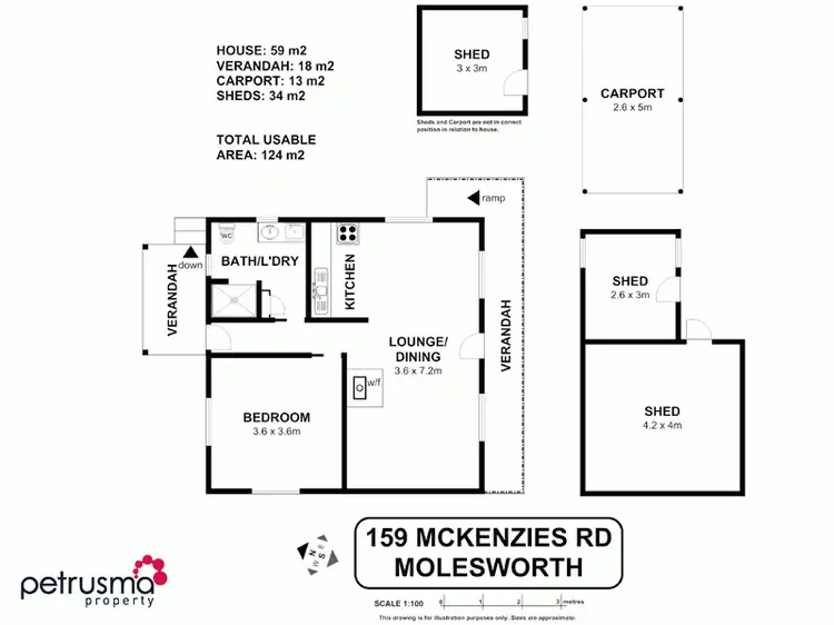 Floorplan of Homely house listing, 159 McKenzies Road, Molesworth TAS 7140