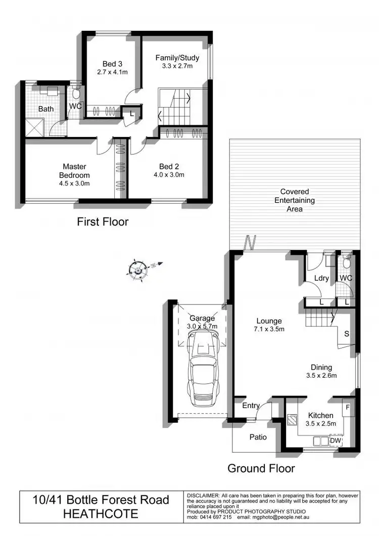 Floorplan of Homely townhouse listing, 10/41 Bottle Forest Road, Heathcote NSW 2233