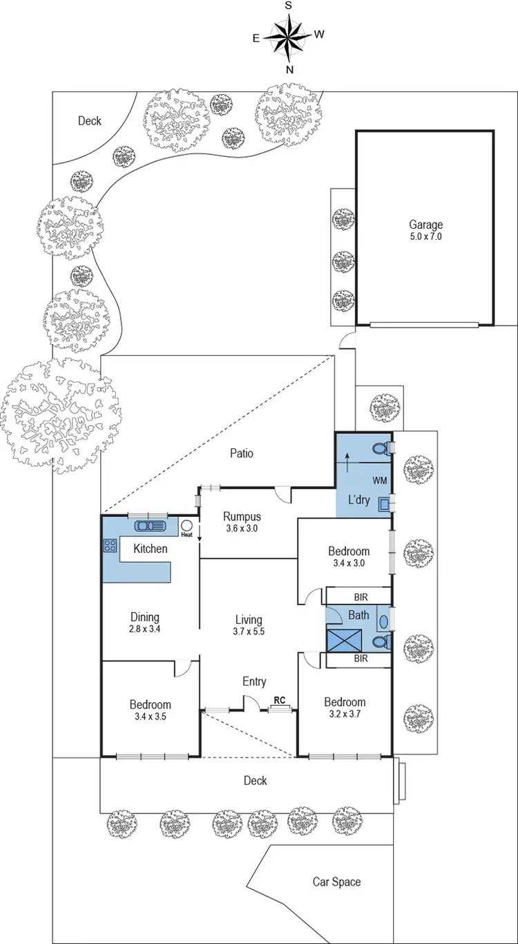 Floorplan of Homely house listing, 1 Emerald Court, Belmont VIC 3216
