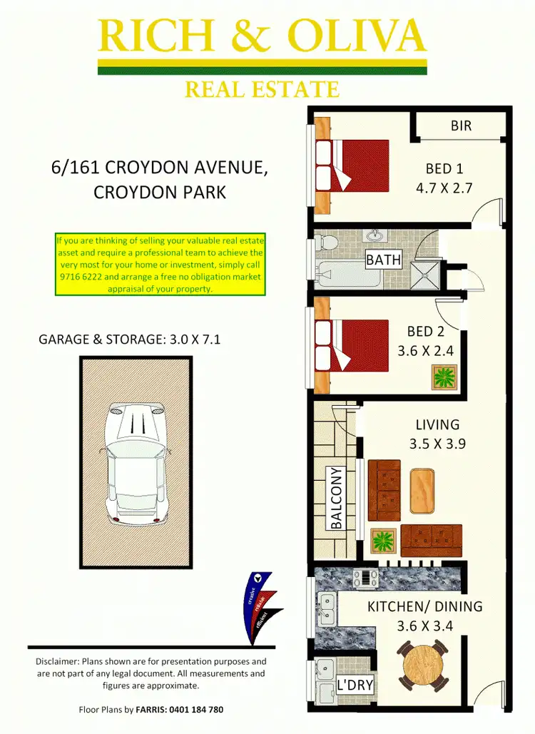 Floorplan of Homely apartment listing, 6/161 Croydon Avenue, Croydon Park NSW 2133