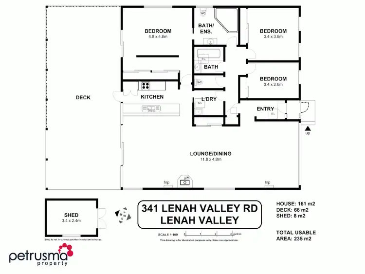 Floorplan of Homely house listing, 341 Lenah Valley Road, Lenah Valley TAS 7008