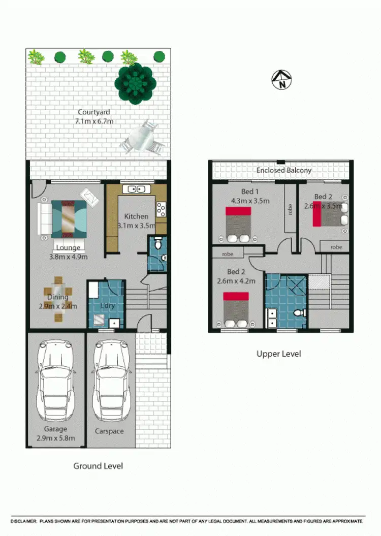 Floorplan of Homely townhouse listing, Address available on request