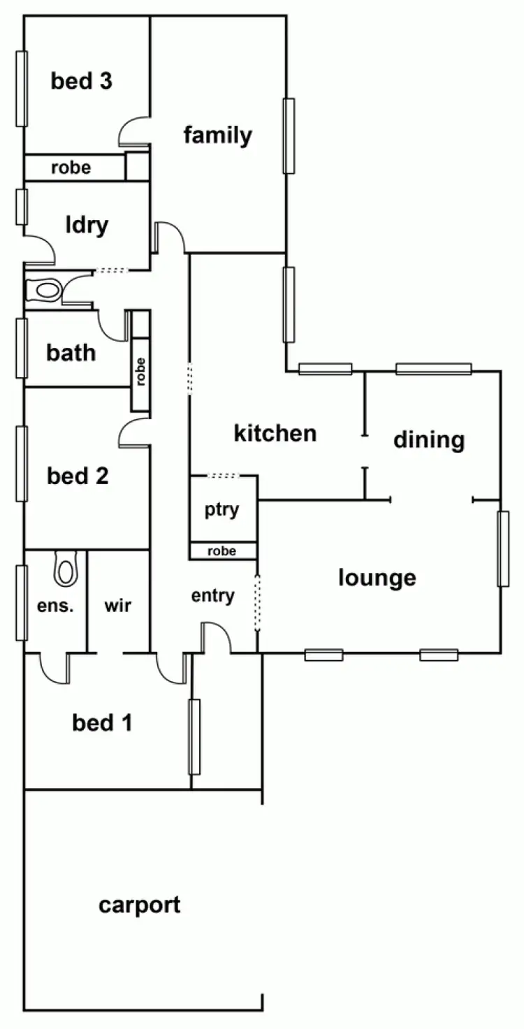 Floorplan of Homely house listing, 24 Pryors Road, Horsham VIC 3400
