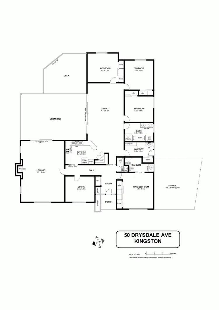 Floorplan of Homely house listing, 50 Drysdale Avenue, Kingston TAS 7050
