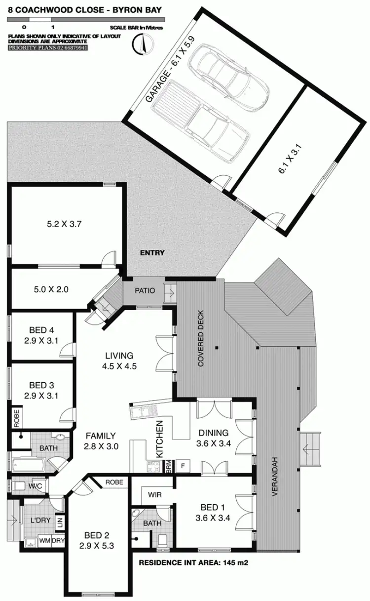 Floorplan of Homely house listing, 8 Coachwood Close, Byron Bay NSW 2481