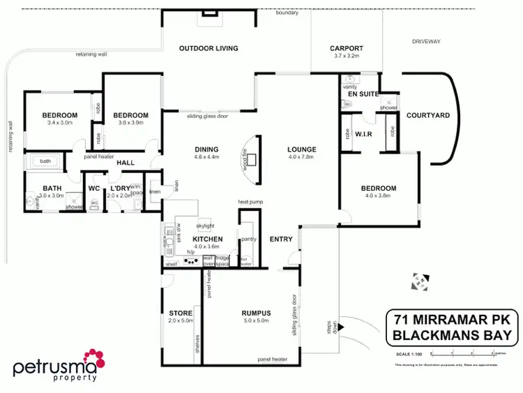 Floorplan of Homely house listing, 71 Mirramar Park, Blackmans Bay TAS 7052
