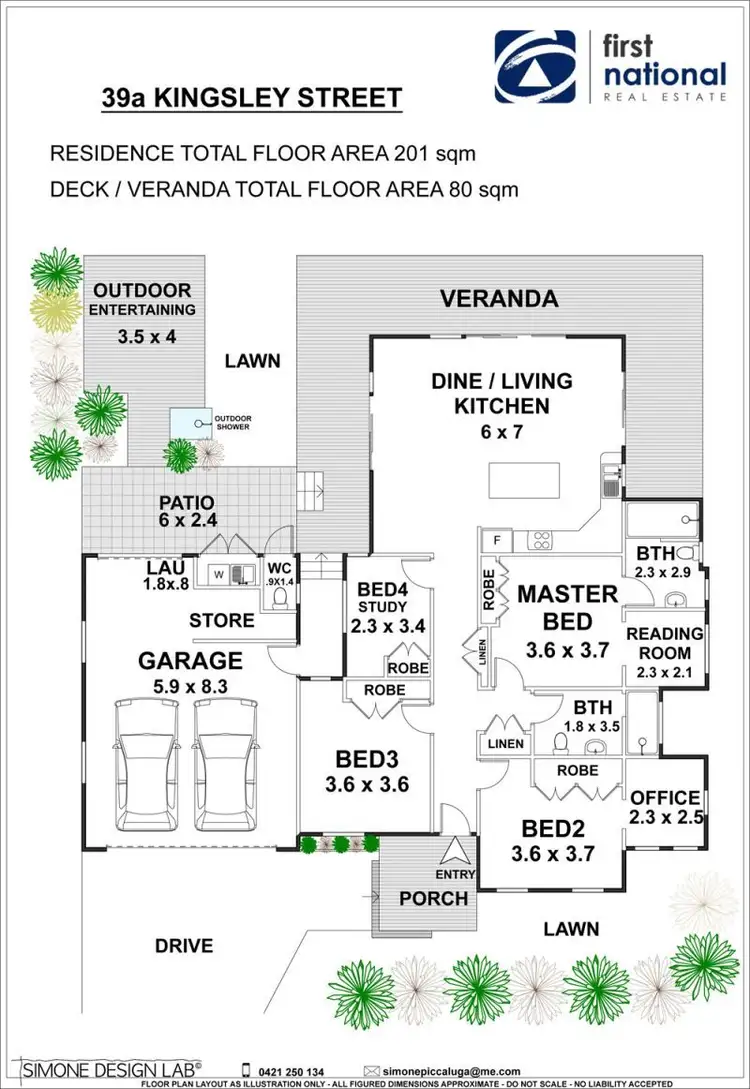 Floorplan of Homely house listing, 39 Kingsley Street, Byron Bay NSW 2481
