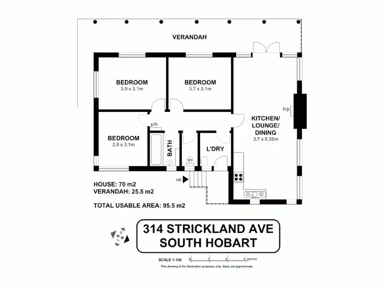 Floorplan of Homely house listing, 314 Strickland Avenue, South Hobart TAS 7004