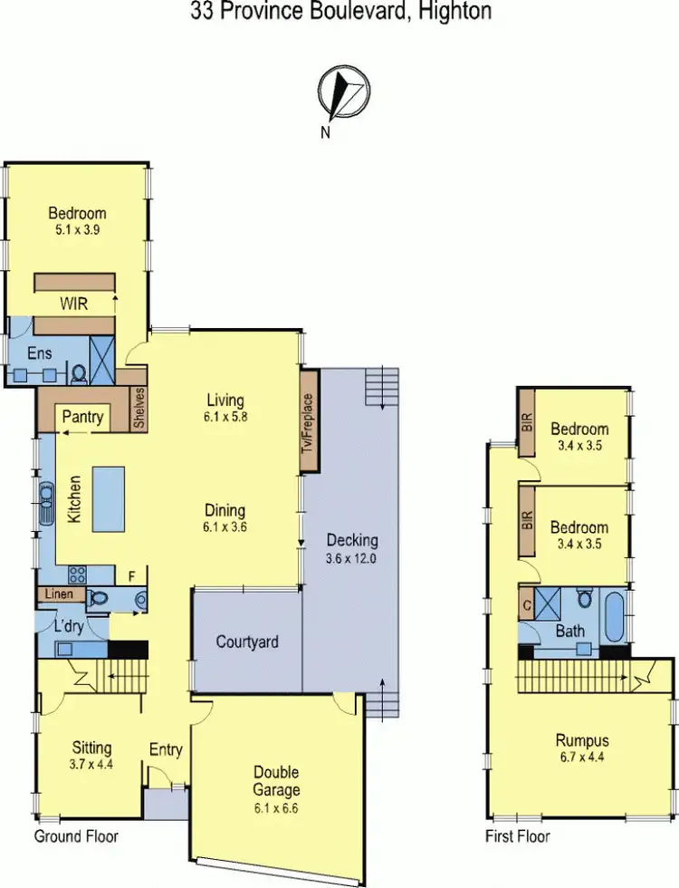 Floorplan of Homely house listing, 33 Province Boulevard, Highton VIC 3216