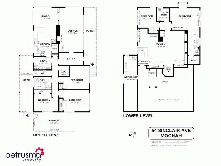 Floorplan of Homely house listing, 54 Sinclair Avenue, Moonah TAS 7009